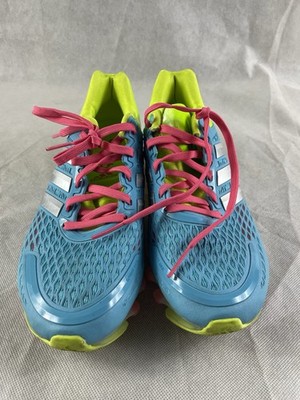 Adidas Springblade Razor Blue Lime Green Pink Running Athletic Shoes Sz 7