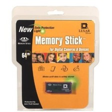 Vintage Lexar Media 64 MB Memory Stick MS064-291 