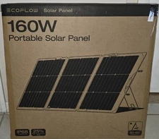 EcoFlow 160W Portable Solar Panel for Power Station IP68 Brand New 