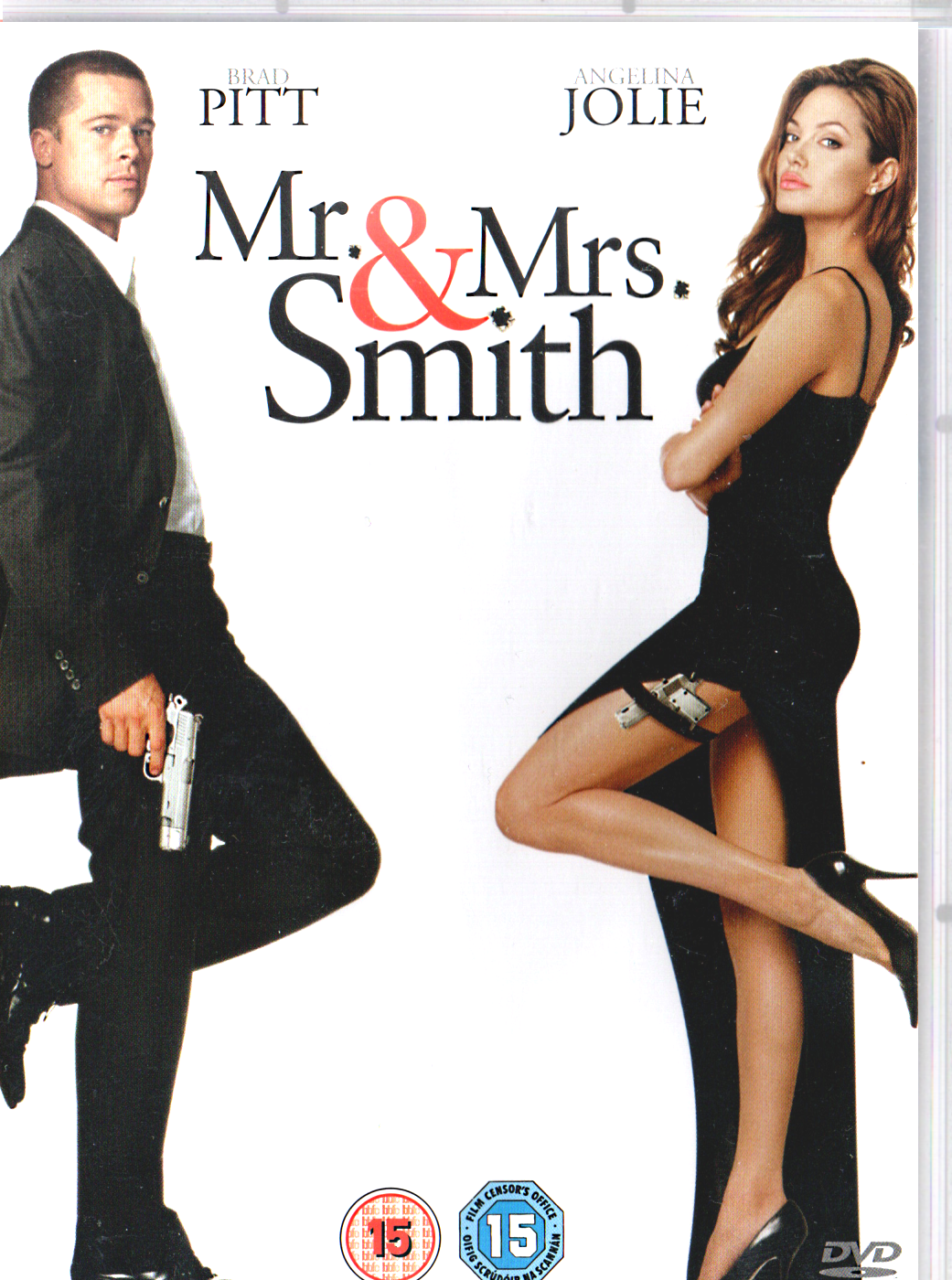 Mr & Mrs Smith- DVD - 15 - Comedy - Brad Pitt / Angelina Jolie - Very Good