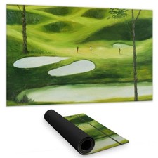 Begin Home Decor C1DM1424QH5XBL 14 x 24 in. Big Golf Course Desk Mat - White ...