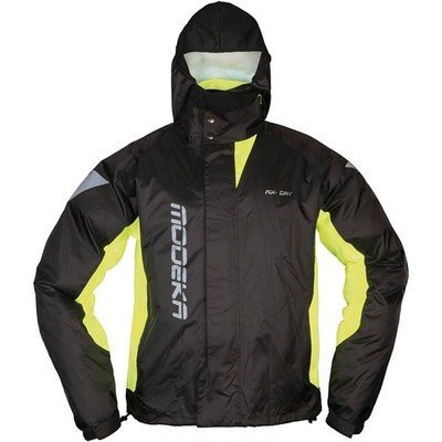 Motorrad Regenjacke wasserdicht 3XL - Modeka AX-Dry II - schwarz-fluogelb