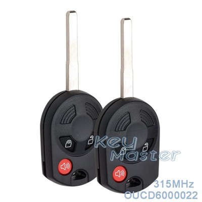 2x for Ford C-Max Escape Fiesta Focus 2011-2019 Keyless Remote Key Fob 164-R8007