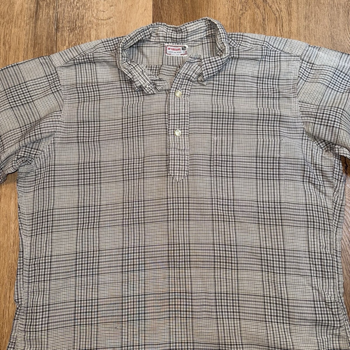 Vtg 50s 60s McGregor Shirt 765 Wash and Wear MCM Mod Tunic
