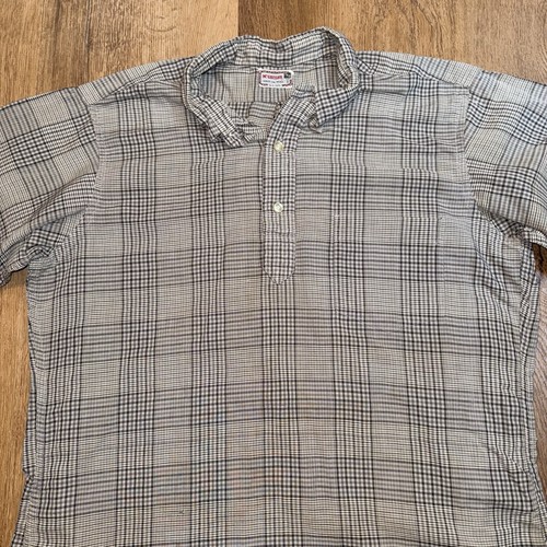 Vtg 50s 60s McGregor Shirt Mens 765 Wash and Wear MCM Mod Tunic Pullover Large - Picture 7 of 14