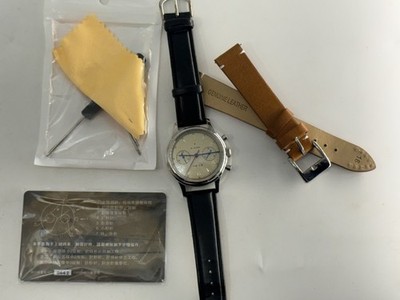Seagull 1963 ST1901 38mm Sapphire Manual Wind Pilot Chronograph Watch US Seller