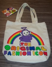 TELETIBBIES Tinky Winky Original Fashion Icon FABRIC TOTE BAG NEW