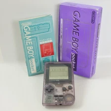 Gameboy Pocket CLEAR PURPLE Console MGB-001 Boxed Nintendo CHINA MH15650545 gb