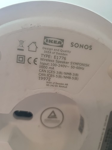 IKEA SONOS SYMFONISK Tischlampe mit WiFi Lautsprecher verschmutzt und Glasabdeckung fehlt - Bild 10 von 10