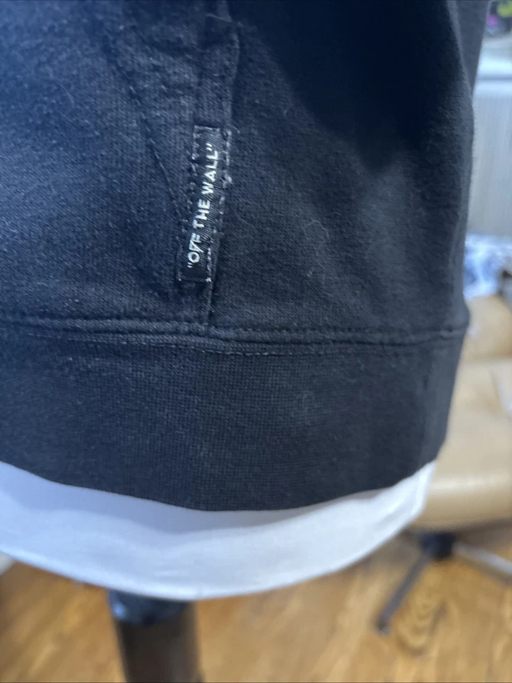 Sudadera con capucha para mujer VANS Off The Wall negra talla grande Foto 4 de 4