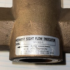 W. E. Anderson Midwest Sight Flow Indicator, Inline, Model/MPN SFI-300-1