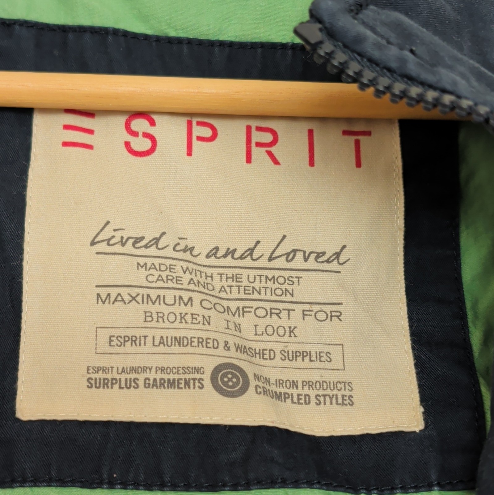 Vintage Esprit "Lived in and Loved" Full-Zip Utility Jacket - women's Large - - second product detail image