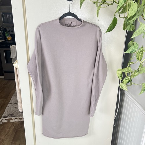 Frank And Eileen Izzie Triple Fleece Sweatshirt Party Dress Size XS In Biscotti - Picture 4 of 16