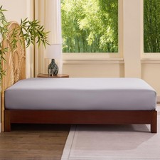 Bamboo Fitted Sheet King Size, Viscose Derived from Bamboo, Silky Breathabl...