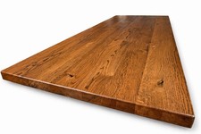 Solid Oak Worktop Rustic 100% Wood Old Bassano Oiled Square Edge Custom Size