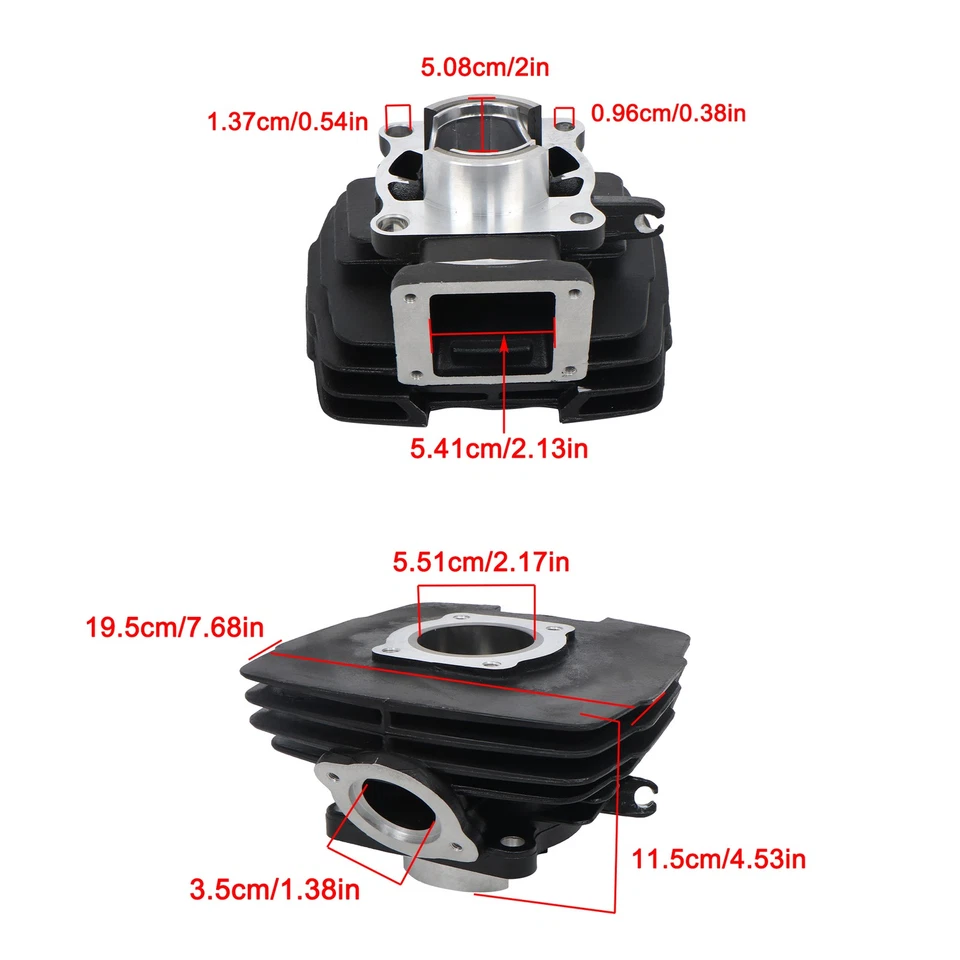 Kit de junta de cilindro de pistón de 56 mm nuevo para YAMAHA DT125 DT 125 1974-1981 Foto 2 de 4