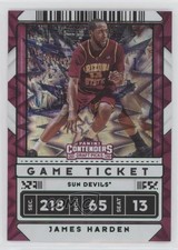 2020 Panini Contenders Draft Picks Game Ticket Green Explosion James Harden 2k3