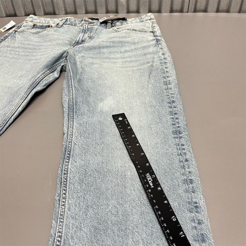 Aeropostale Low Rise Baggy Jeans Women 14R Light Wash Y2K 100% Cotton Denim - Picture 10 of 14