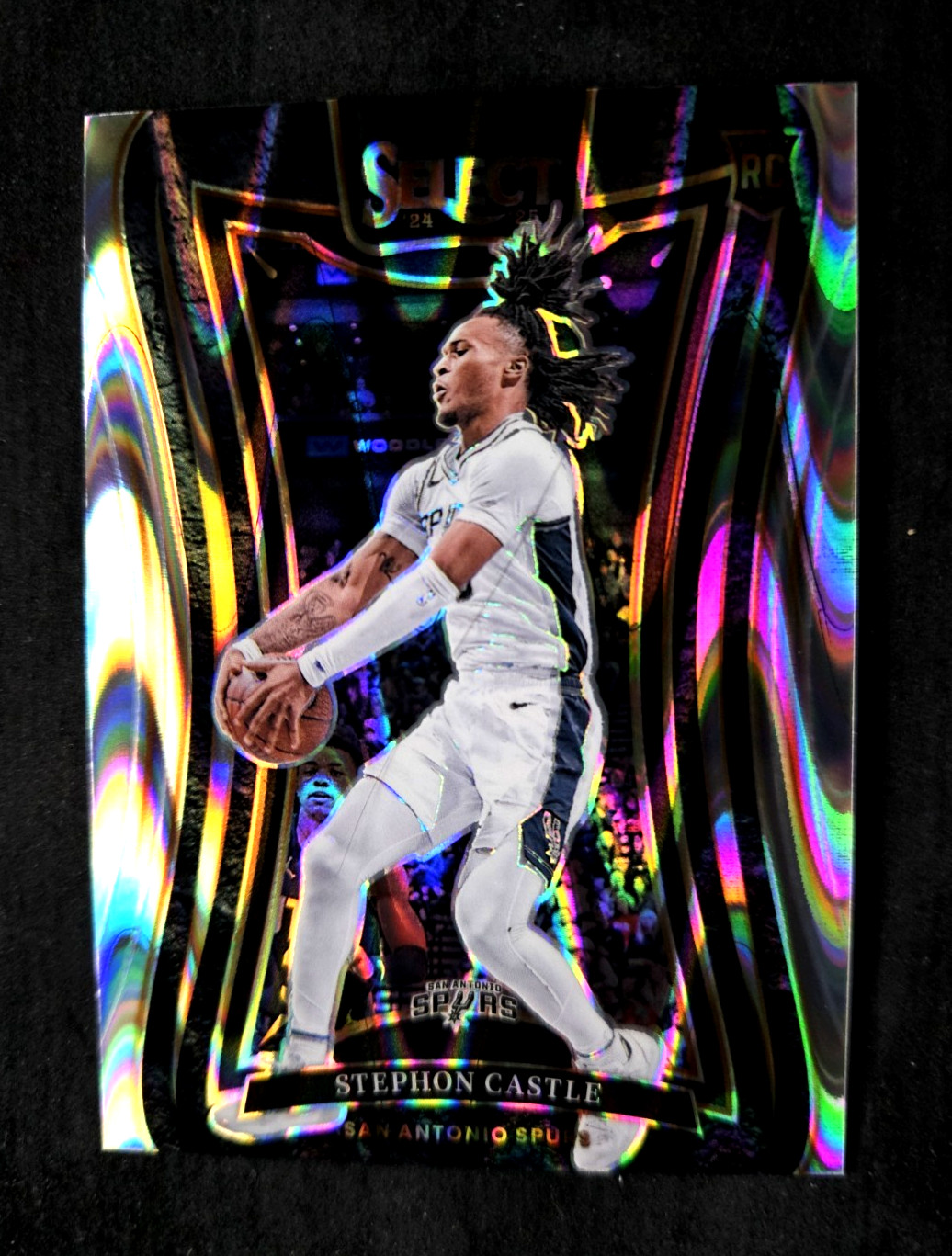 Stephon Castle 2024-25 Panini Select Prizm RC Tectonic Rookie #388 MINT GRADE ME