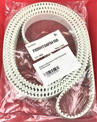ELATECH Zahnriemen/Antriebsriemen F030 HTD8 F0 4160, weiß, OVP