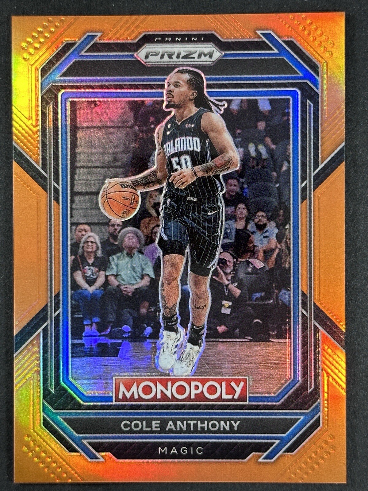 2022-23 Panini Prizm Monopoly Cole Anthony Orange Prizm /124 #64