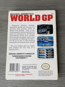 Michael Andretti's World GP for NES - Box/Inserts ONLY- Nintendo NES