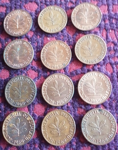 BRD 1 Pfennig Satz 1969 DFGJ in ss 3 Sätze - Bild 2 von 2