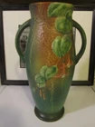 Roseville Ceramic 1938 Fuchsia Floral  Art Deco Vase - 904 -15 -  Art Pottery