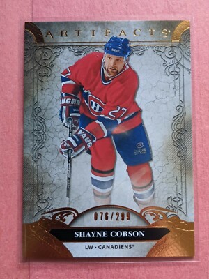 2020-21 UD ARTIFACTS LEGENDS BRONZE/299-SHAYNE CORSON-MONTREAL CANADIENS