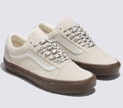 VANS OLD SKOOL HAIRY SUEDE MARSHMALLOW MEN'S SNEAKERS VN000CR5CCZ suede