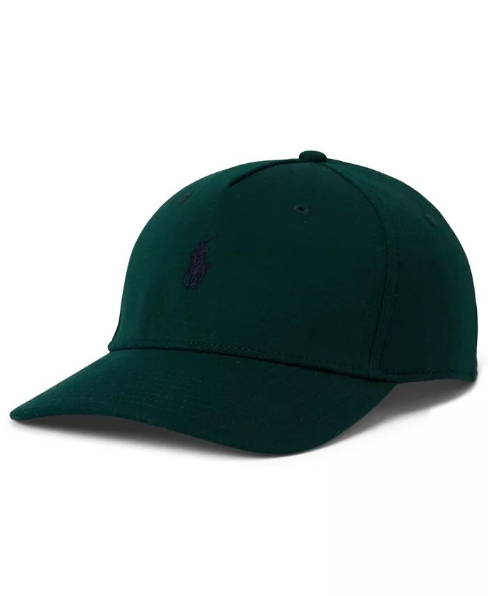 Polo Ralph Lauren Uomo Doppia Maglia Jacquard Ball Cap Hunt Club Verde Navy Pony