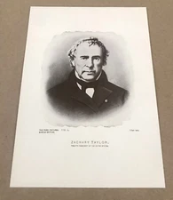 Zachary Taylor Portrait, 12th U.S. President, The Perry Pictures (5.5"x8") VG!