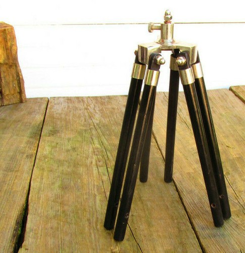 Tripod Head Unusual Old Style Steam Industrial Style Three Leg Lamp Part ASIS GF