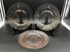 3 - Hazel Atlas Cloverleaf Pink Depression Glass 8" Luncheon Plates