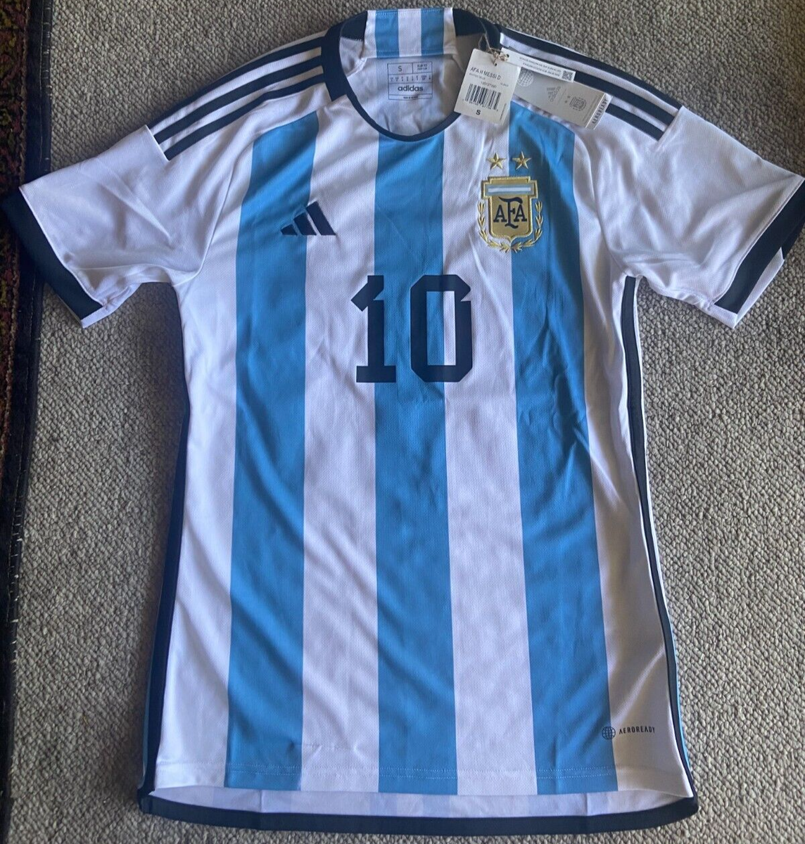 ARGENTINA HOME ADIDAS ORIGINAL WORLD CUP 2022 STADIUM AEROREADY