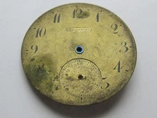 LANGENDORF Pocket Watch Dial 40.89mm Feet @ 2, 7 for Parts/Repair/Spares C-2
