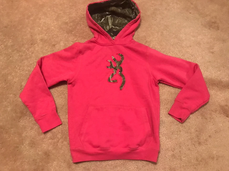 Browning ярко розовый с капюшоном толстовка размер молодежи XL YXL - Изображение 3 из 3