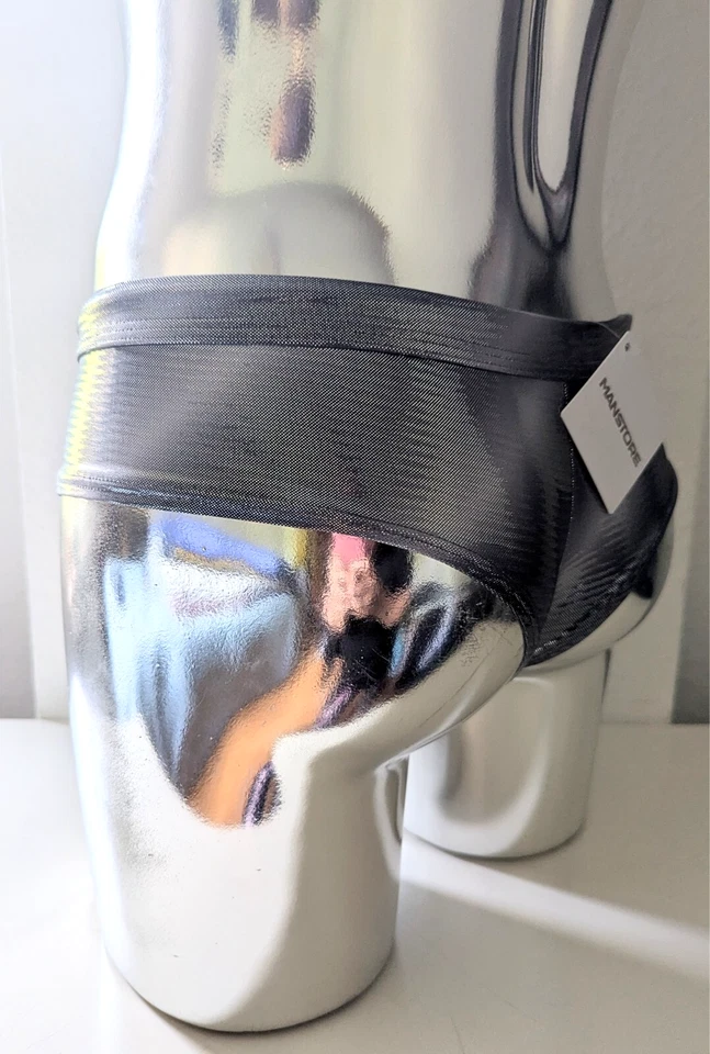 MANSTORE M2324 - BADE BEACH CHEEKY BRIEF SILVER Gr. XL - Bild 2 von 3