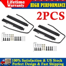 2Pcs Black Seat Slider Seat Mounting Track Assembly Kit For NRG Sparco Universal
