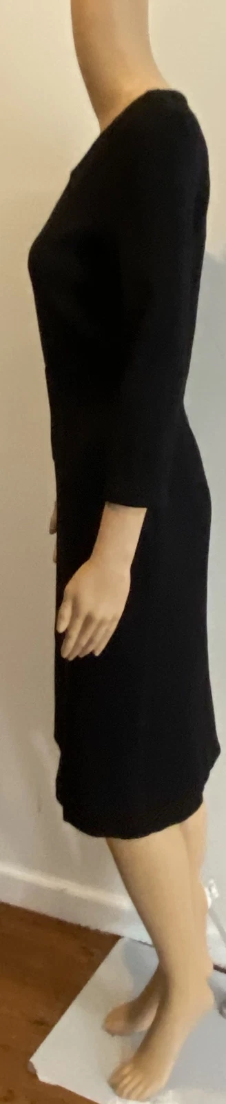 Abito da donna in guaina Maison Margiela 1 nero manica a 3 4 taglia 40