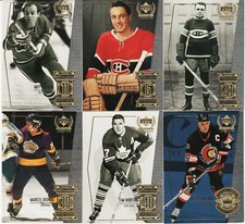 HOF 6 CARD LOT 1999-00 UPPER DECK CENTURY LEGENDS BELIVEAU DIONNE LAFLEUR HORTON