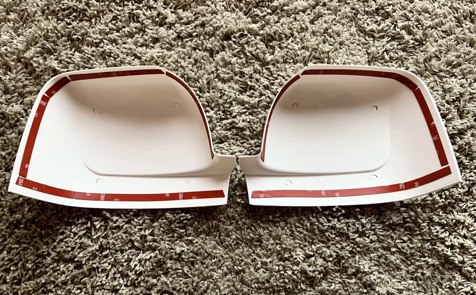 CUBIERTAS DE ESPEJO RETROVISOR DE PUERTA BLANCO BRILLANTE PARA VAUXHALL VIVARO 2014-2019 DOBLE COMBI SPORT - Imagen 2 de 3