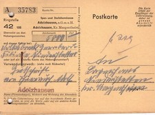 Pocztówki Zlecenia płatności Kasa oszczędnościowa i pożyczkowa 1946