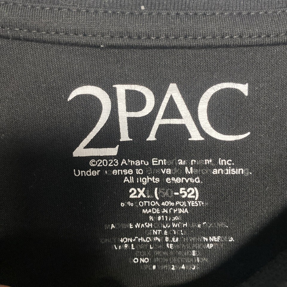 Tupac Trust Nobody TShirt Mens 2XL Black Graphic Tee 2Pac eBay