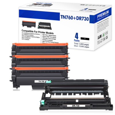 TN760 Toner DR730 Drum Compatible With Brother MFC-L2730DW HL-L2350DW With Chip
