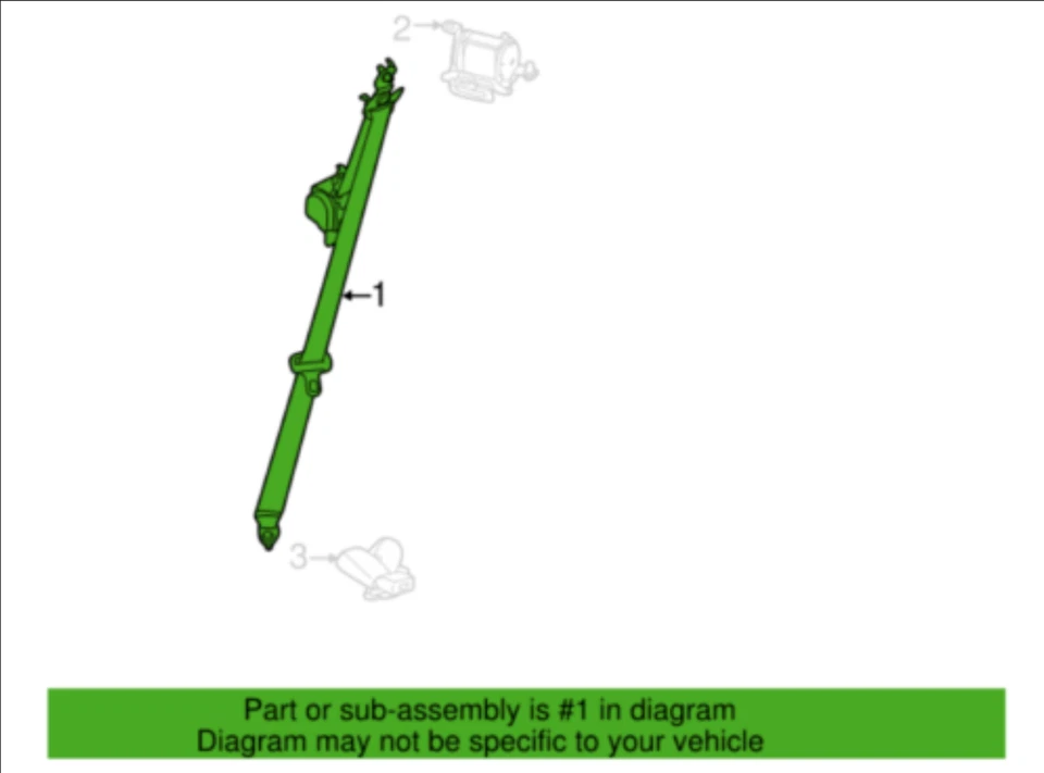 Cinturón de seguridad trasero/izquierdo OEM 89810-G3000TRY ups/ems para Hyundai Elantra GT 2018~2020 Foto 4 de 4