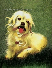 Chinese 100%real natural silk thread,su hand embroidery kits:cute dog