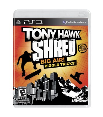 TONY HAWK SHRED PLAYSTATION 3 PS3 GREAT CONDITION GAME ITA ENG COVER