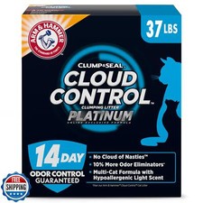 ARM  HAMMER Cloud Control Platinum Clumping Cat Litter, 37 lb