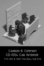 Cannon & Company CD-1554 HO Cab Interior Kit for 1501 1502  Detail Part | $5 Off